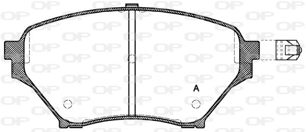 OPEN PARTS Jarrupala, levyjarru BPA0850.02